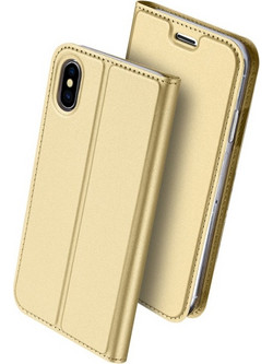 Duxducis SkinPro Flip Θήκη iPhone X/XS - Gold