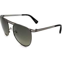 Lanvin SLN108 568X Γυναικεία Γυαλιά Ηλίου Aviator Μεταλλικά Μαύρα με Μαύρο Καθρέπτη Φακό