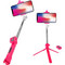 Lamtech Tripod Selfie Stick Rose Red Lamtech Tripod Selfie Stick Rose Red