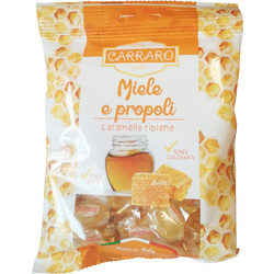 Carraro Καραμέλες για Ερεθισμένο Λαιμό & Πονόλαιμο Μέλι & Πρόπολη 100gr