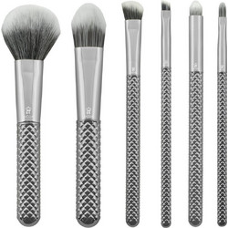 Royal & Langnickel Moda Metallics Total Face Silver Σετ Πινέλα Μακιγιάζ 5τμχ