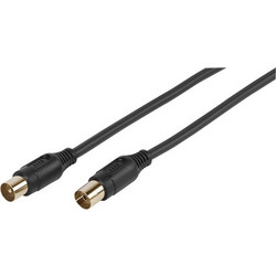Vivanco Καλώδιο Κεραίας Coax Male to Coax Female 3m Black 48134
