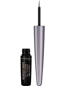 Rimmel Wonder'Swipe 2 In 1 Liner To Shadow 001 Slay Πινέλο Eyeliner