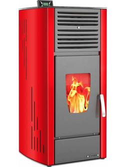 Thermiki Aero 14 Red Σόμπα Pellet Αεραγωγών Αερόθερμη 14kW