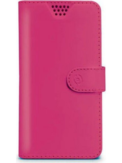 Celly Wally Θήκη - Πορτοφόλι Universal για Smartphones έως 5.0" - Pink (WALLYUNIXLFX)