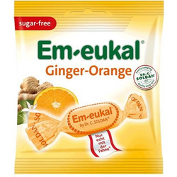 Soldan Em-Eukal Καραμέλες Τζίντζερ & Πορτοκάλι 75gr