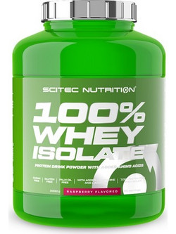 Scitec Nutrition 100% Whey Isolate Raspberry Πρωτεΐνη Ορού Γάλακτος Γράμμωσης Χωρίς Γλουτένη 2kg