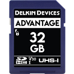 Delkin Devices Advantage SDHC 32GB Class 10 V30 UHS-I