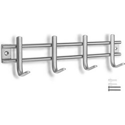 Κρεμάστρα Inox Με 4 Άγκιστρα 76x300x54mm Inofix 3717-1