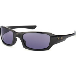 Oakley OO9238 04 Αθλητικά Γυαλιά Ηλίου Ορθογώνια Κοκάλινα Μαύρα με Μωβ Polarized Φακό