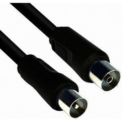 Powertech Καλώδιο Κεραίας Coax Male to Coax Female 5m Black CAB-V006
