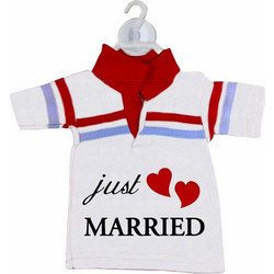 Μπλουζάκι αυτοκινήτου με γιακά - Just Married