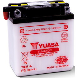 Yuasa Μπαταρία Μοτοσυκλέτας YB3L-A 3Ah