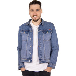 Superdry Highwayman Ανδρικό Μπουφάν Τζιν Μπλε M5000116A-2SD