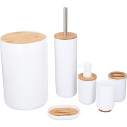 Σετ Μπάνιου και Τουαλέτας 6 τεμαχίων με Bamboo λεπτομέρειες, Alpina Switzerland