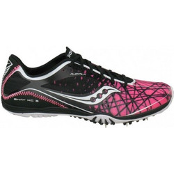 Saucony Shay XC3 Γυναικεία Αθλητικά Παπούτσια Spikes Στίβου Μαύρα Φούξια 10152-1-1