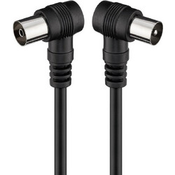 Καλώδιο Κεραίας Coax Male to Coax Female 1m Black 24.220317
