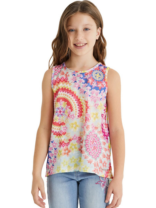 Desigual Παιδικό T-Shirt Αμάνικο Πολύχρωμο 21SGCW02-3146