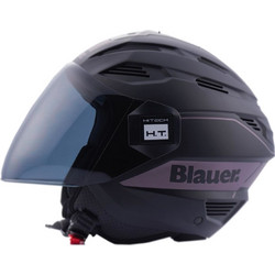 Blauer H.T. Brat H132 Black Matt/Titanium Reflex Κράνος Μηχανής Jet 1000gr