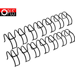 Opus Σπιράλ Βιβλιοδεσίας Μεταλλικό 12.7mm Μαύρο 100Τμχ