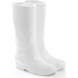 Ομπρελοθήκη - Βάζο Rainboots 20x27,5 10066 H36 White Seletti Πορσελάνη