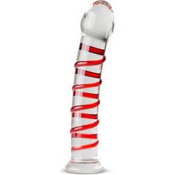 Gildo No15 Γυάλινο Dildo 17.5cm Κόκκινο
