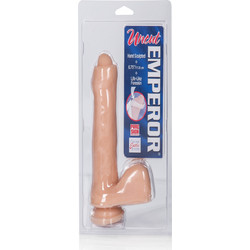 CalExotics Uncut Emperor Ivory Ρεαλιστικό Dildo με Βεντούζα & Όρχεις 17.25cm Μπεζ