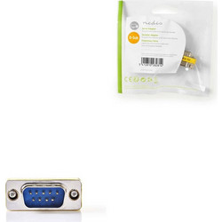 NEDIS CCGP52812ME D-Sub Coupler D-Sub 9-Pin Male - D-Sub 9-Pin Female Metal