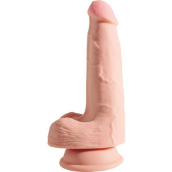Pipedream King Cock Plus 5" Triple Density Ρεαλιστικό Dildo με Βεντούζα & Όρχεις 13cm Flesh