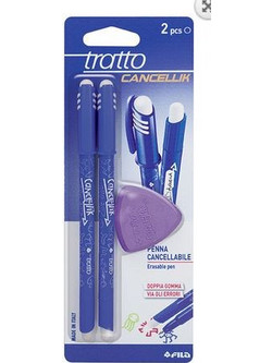 Tratto Cancellik Στυλό Υγρής Μελάνης 0.4mm Μπλε 2τμχ