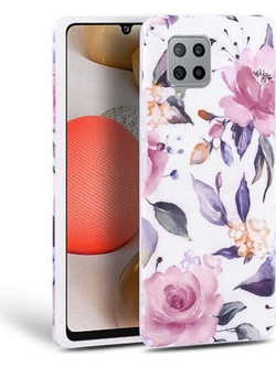 Tech-Protect Floral Θήκη Samsung Galaxy A42 5G White