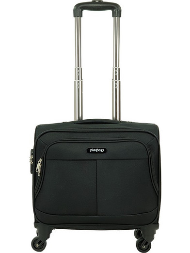 Playbags Collection TR424 Βαλίτσα Καμπίνας 42x40x20cm με 4 Ρόδες Μαύρη