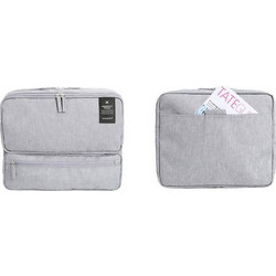 SPM Carrybag Νεσεσέρ Ταξιδίου με Θήκες 28x10x24cm Γκρι