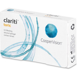 Cooper Vision Clariti Toric Μηνιαίοι Φακοί Επαφής Αστιγματικοί Σιλικόνης Υδρογέλης 6τμχ