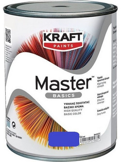 Kraft Paints Master Basics Πλαστικό Χρώμα Εσωτερικού Χώρου Μπλε 0.75lt