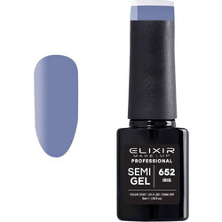 Elixir Semigel 652 Iris Ημιμόνιμο Βερνίκι Νυχιών 5ml