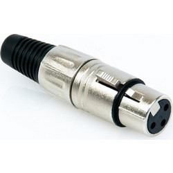 Master Audio XLR-F2 Μεταλλικό Τριπολικό Θυληκό Βύσμα XLR
