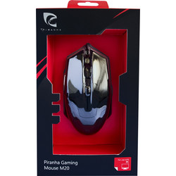 Piranha M20 Ενσύρματο Gaming Ποντίκι 3200 DPI Black