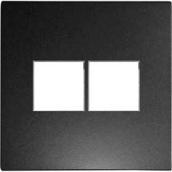 ΠΛΑΚΙΔΙΟ ΠΡΙΖΑΣ DATA ΔΙΠΛΗ RJ45+RJ45 Cat.6 ΑΝΘΡΑΚΙ - 15-0751 15-0751