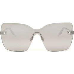 Snob SN22M C01 Γυναικεία Γυαλιά Ηλίου Cat Eye Κοκάλινα Ασημί με Γκρι Polarized Φακό