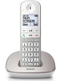 Philips XL4901S/GRS Ασύρματο Τηλέφωνο με Ανοιχτή Ακρόαση Ασημί