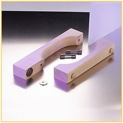 Λαβή γυάλινης πόρτας 28 x 40 x 95 mm - Λευκό