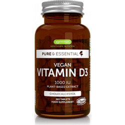 Igennus Pure Essentials Vegan Vitamin D3 1000iu 365 Ταμπλέτες