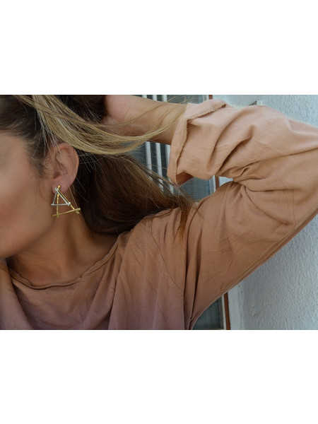 Triangle Double Earrings