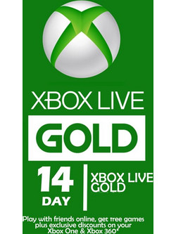 Microsoft Xbox 360 Live Gold Card 14 Days Timecard