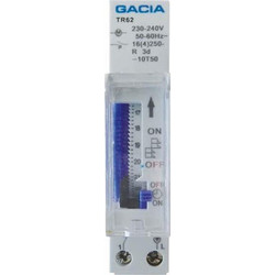 Χρονοδιακόπτης Ράγας EUROLAMP 16A 110-250V 100 Ωρών Εφεδρείας Gacia 147-35010