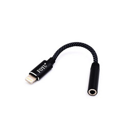 Αντάπτορας Ήχου Lightning σε Θηλυκό Jack 3.5mm AUX Foyu FO-S042i - Μαύρο