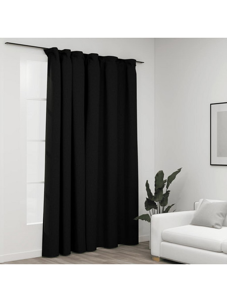 vidaXL Κουρτίνα Συσκότισης με Γάντζους 290x245 Ανθρακί 321167