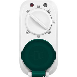 LogiLink Mechanical Time Switch With Dusk Sensor, IP44, Outdoor, White (ET0013)