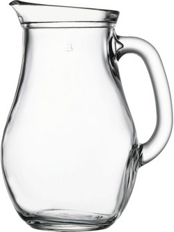 Κανάτα γυάλινη 1000ml φ15x 20 1cm BISTRO PASABAHCE ΣΕΤ 6 ΤΕΜΑΧΙΩΝ c378385